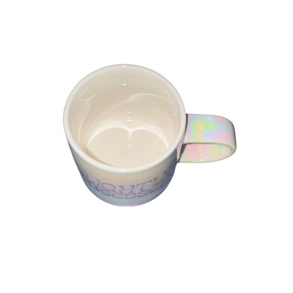 Room Essentials Stoneware Mugs 12 Oz Slightly Obsessed & Lowkey Thriving Iridesc - Picture 4 of 7